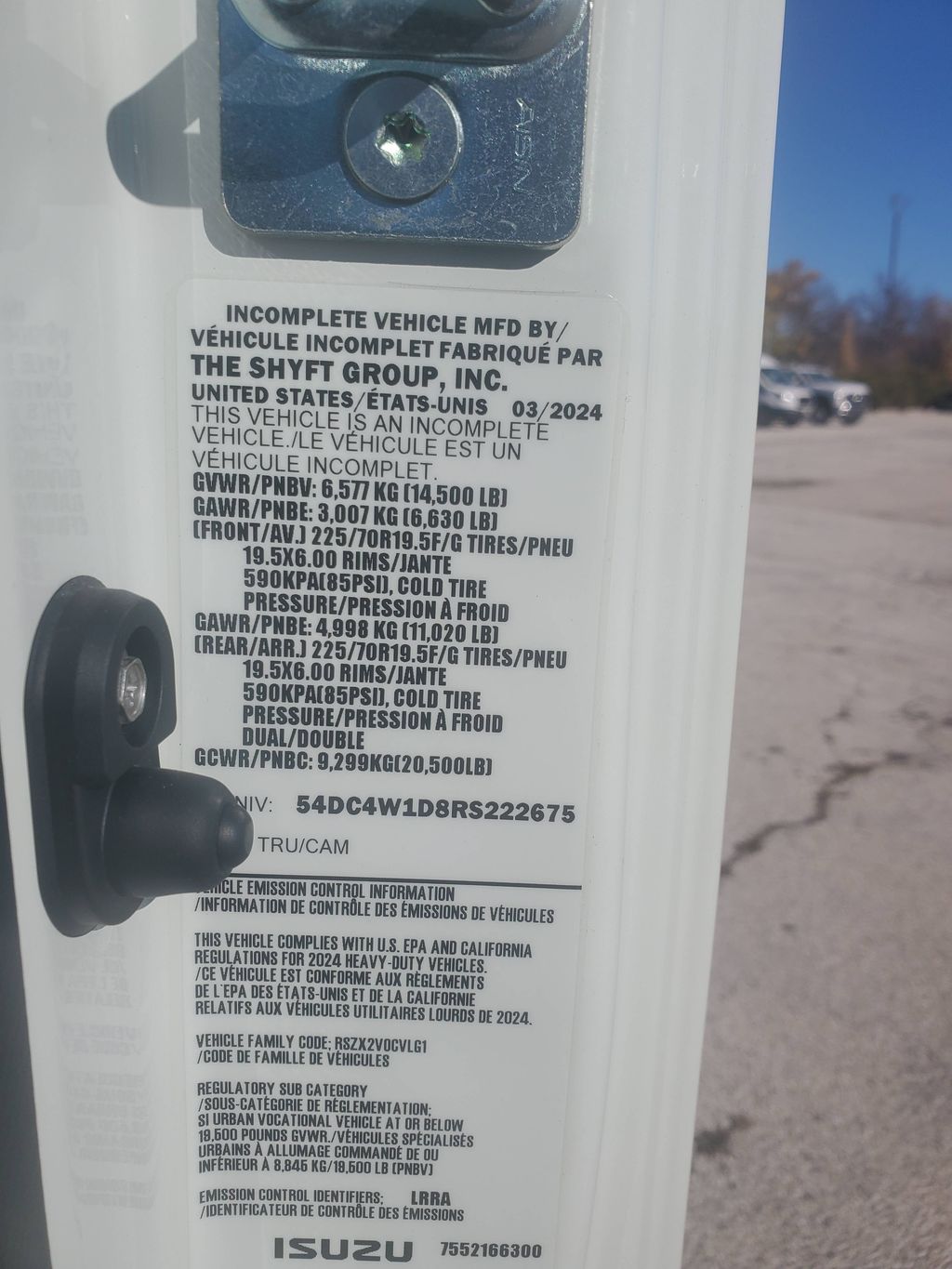 Slide images of 2024 ISUZU NPR GAS-HD