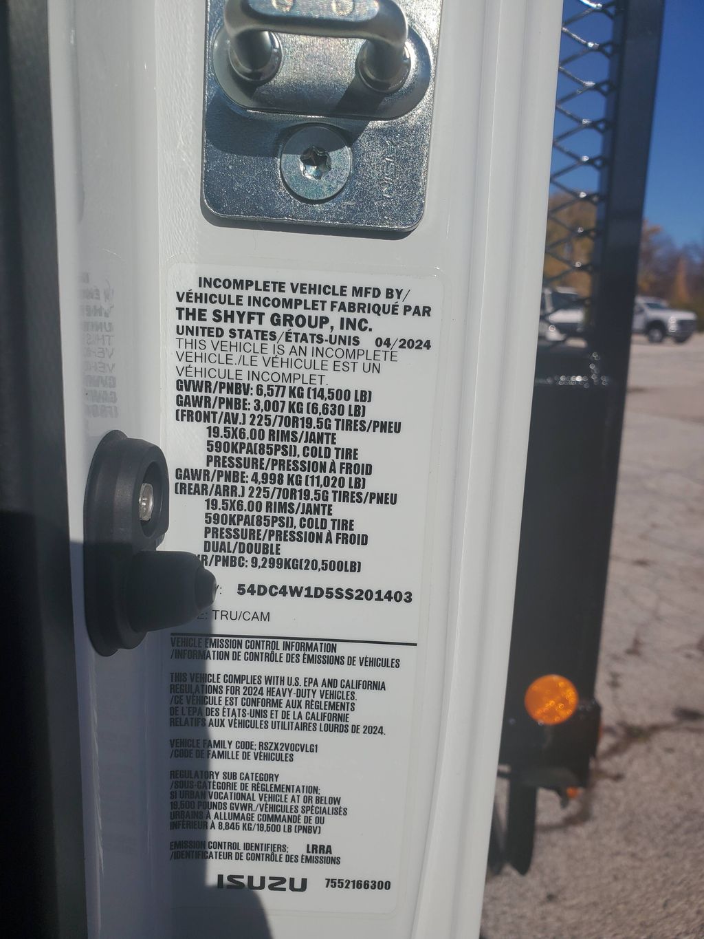 Slide images of 2025 ISUZU NPR GAS-HD