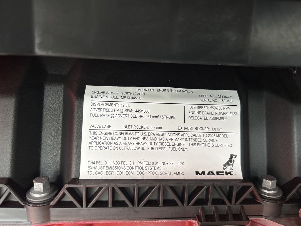 Slide images of 2026 MACK PIONEER 64T 76H