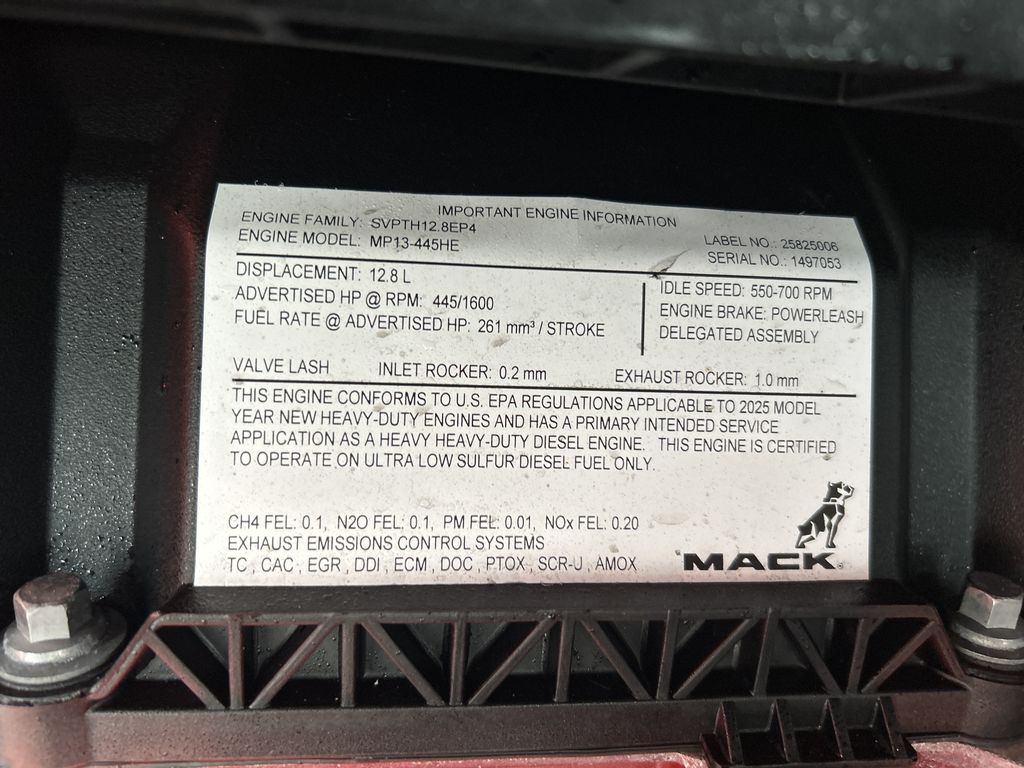 Slide images of 2026 MACK PIONEER 64T 76M