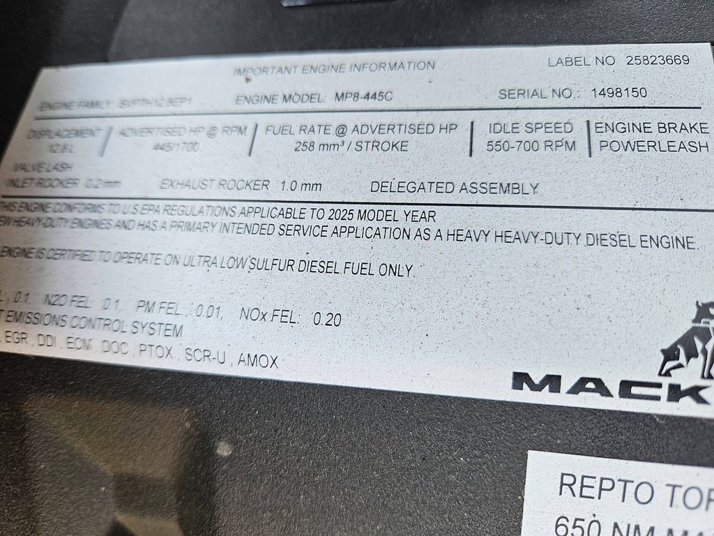 Slide images of 2026 MACK Pinnacle 64T DC