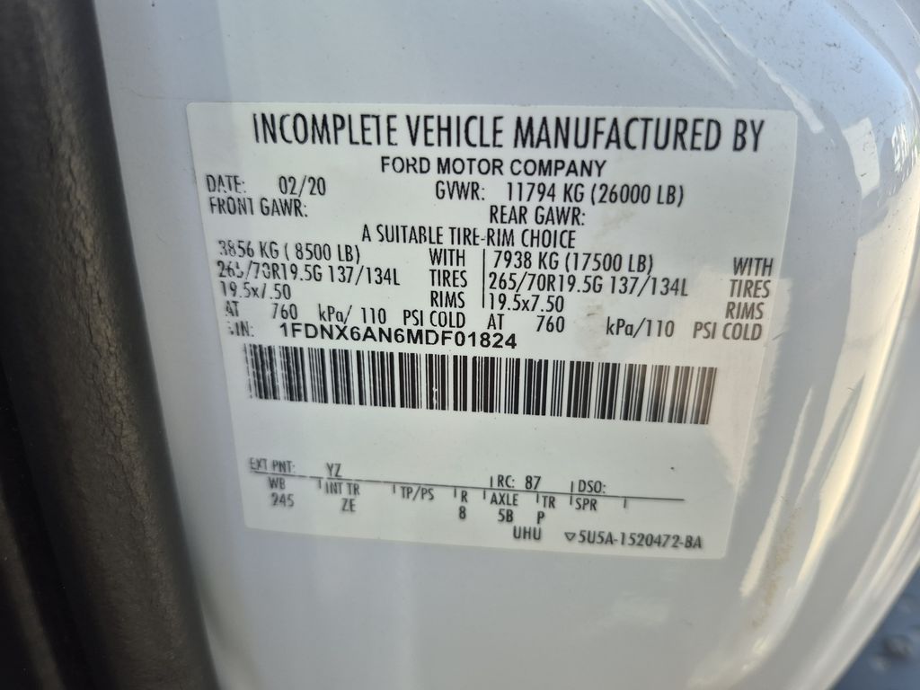 Slide images of 2021 FORD F650