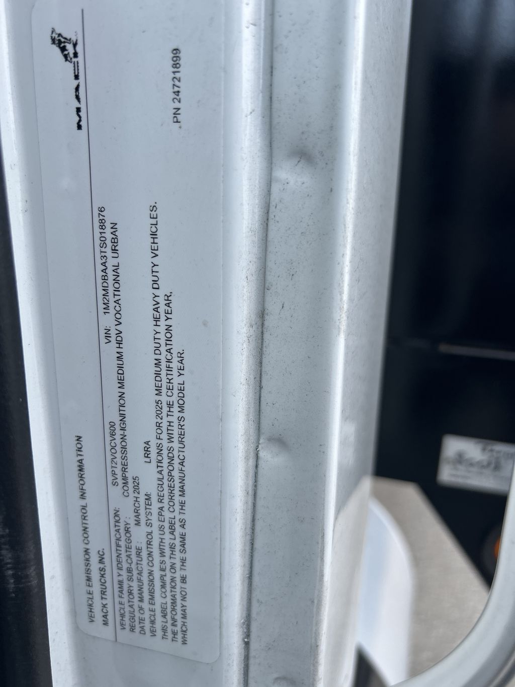 Slide images of 2026 MACK MD642