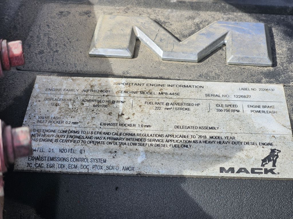 Slide images of 2019 MACK AN64T 