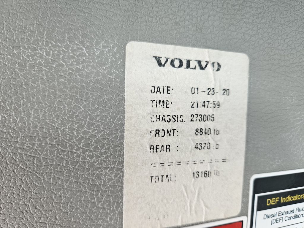 Slide images of 2021 VOLVO VNR42T-300