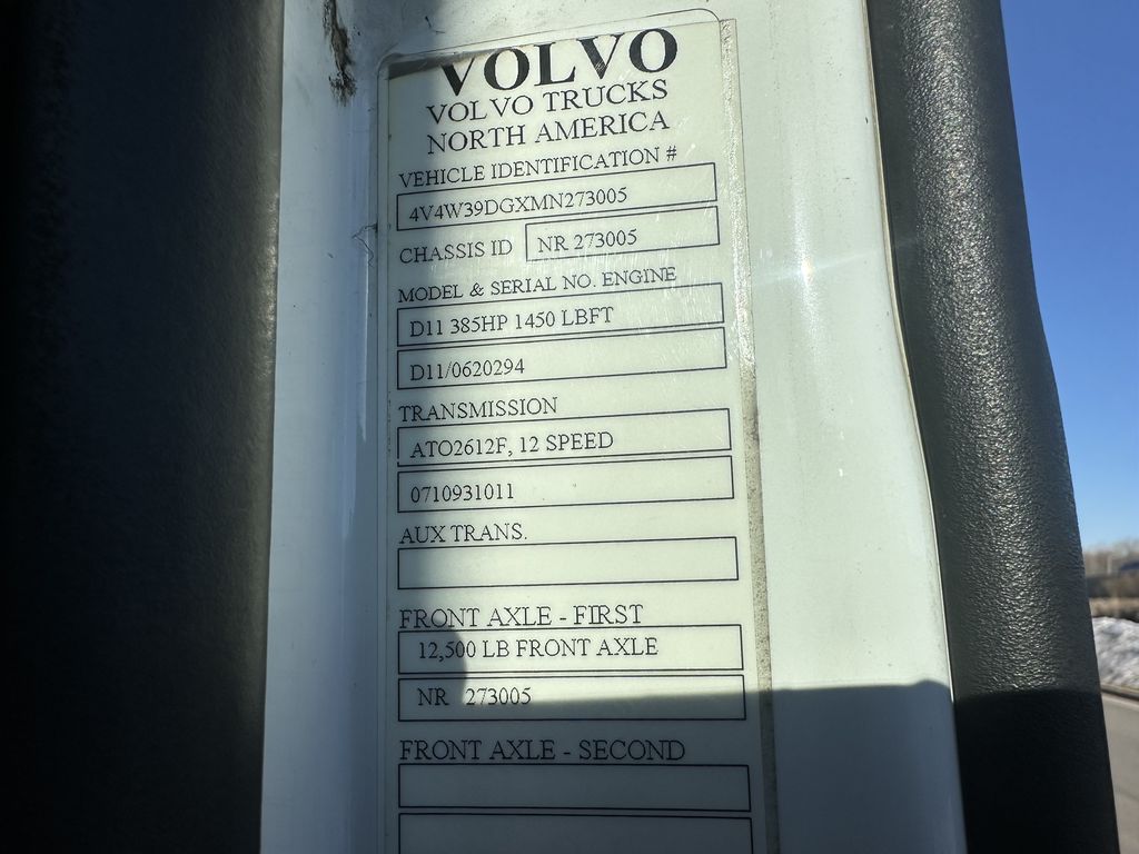 Slide images of 2021 VOLVO VNR42T-300