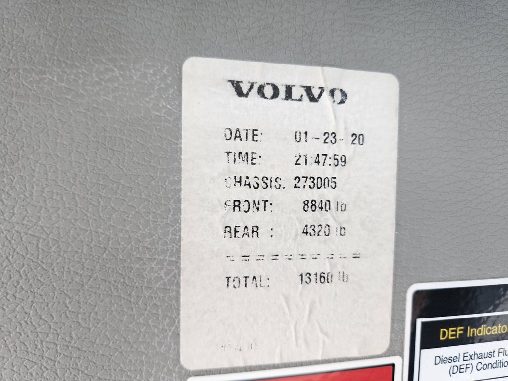 Slide images of 2021 VOLVO VNR42T-300