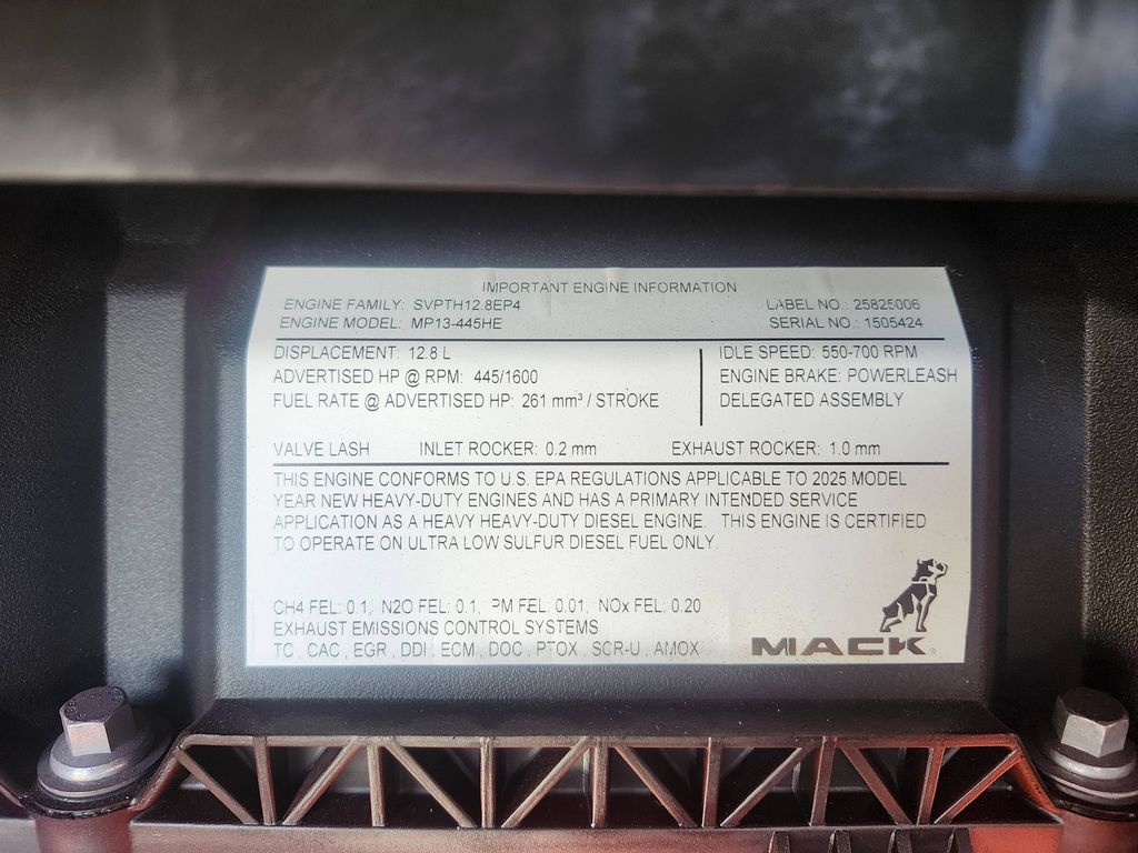 Slide images of 2026 MACK PIONEER 64T 76H