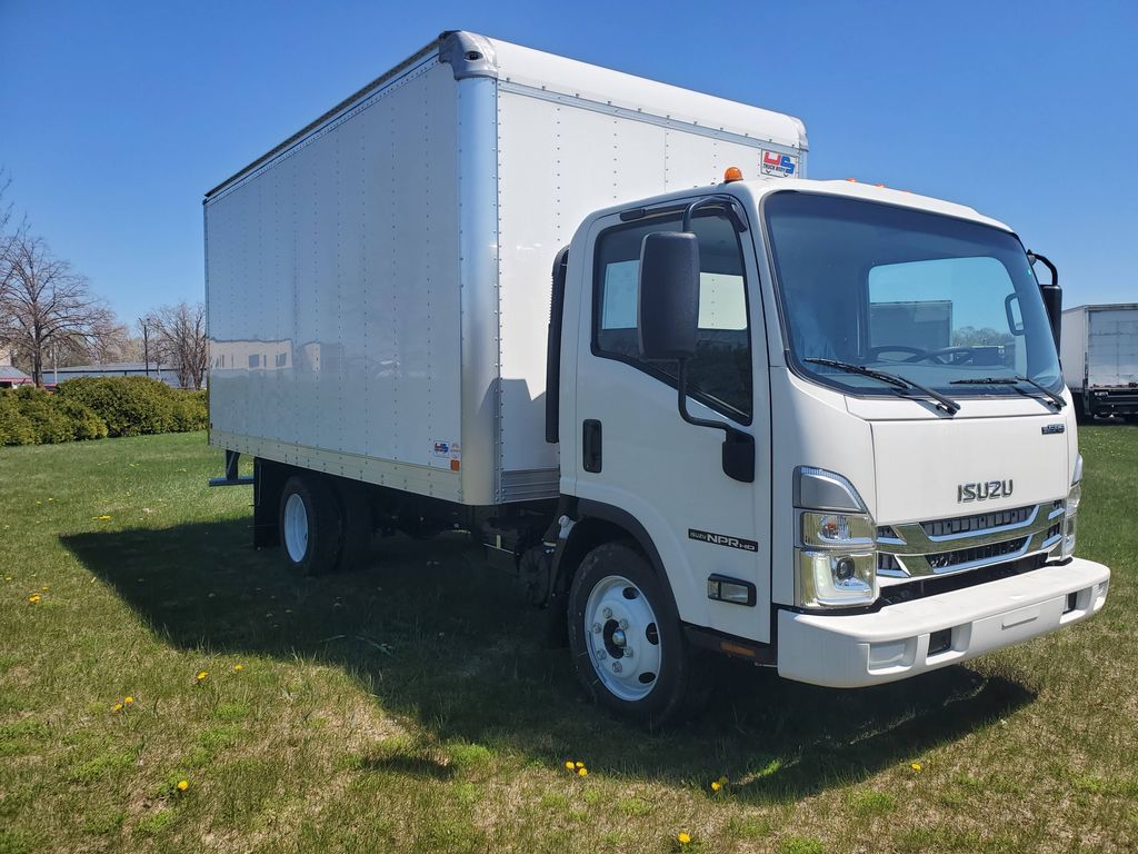 Slide images of 2026 ISUZU NPR GAS HD