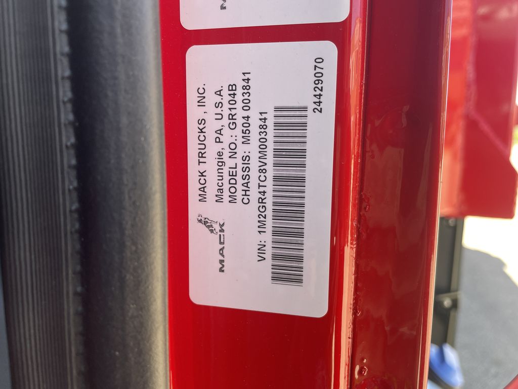 Slide images of 2027 MACK Granite 104BR