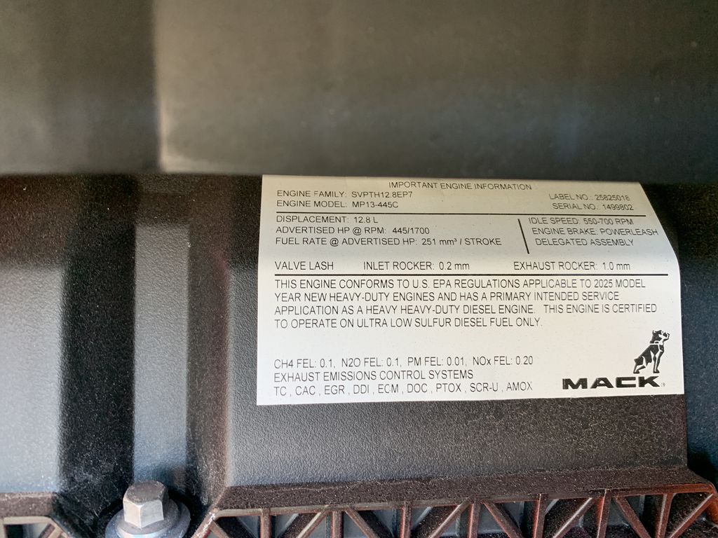 Slide images of 2026 MACK PIONEER 64T 64M