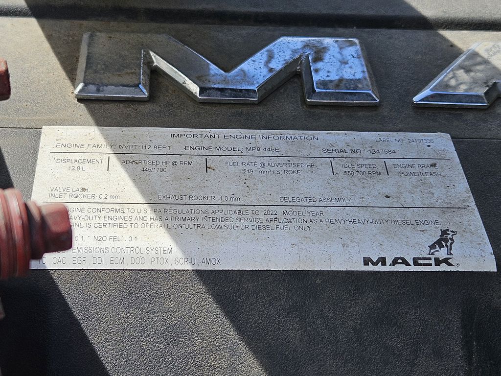 Slide images of 2023 MACK AN64T DC 