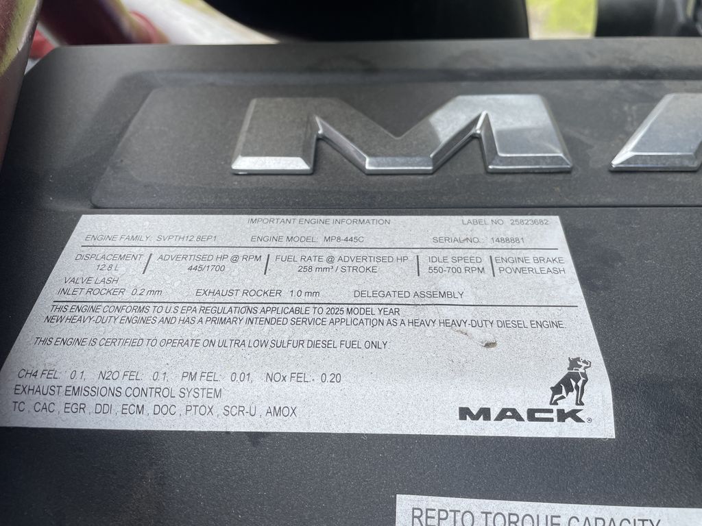 Slide images of 2026 MACK GR64B