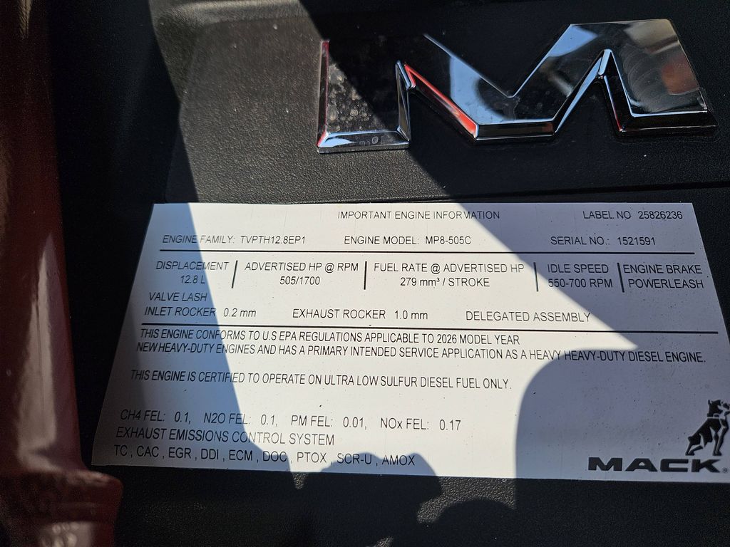 Slide images of 2027 MACK Pinnacle 64T DC