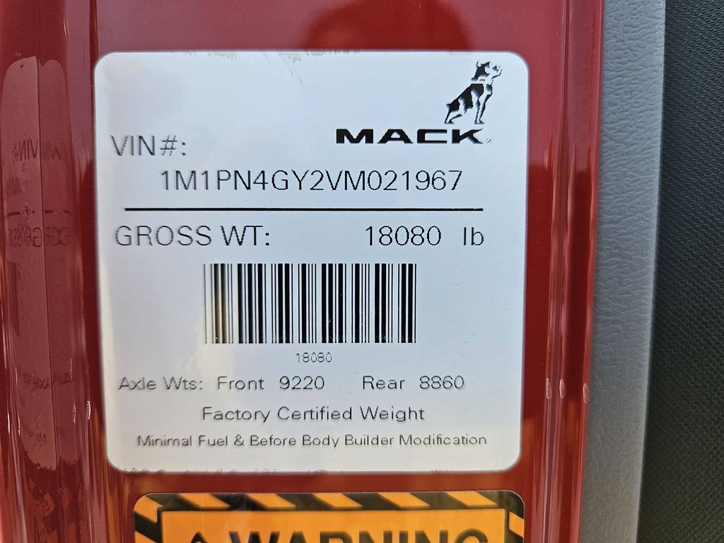 Slide images of 2027 MACK Pinnacle 64T DC