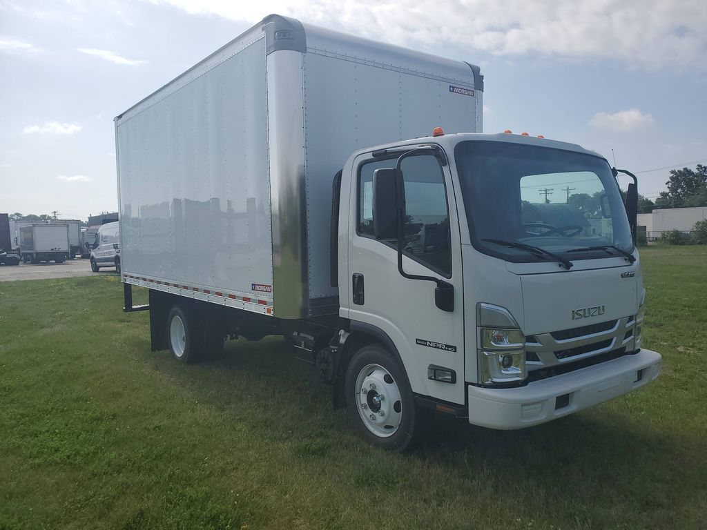 Slide images of 2026 ISUZU NPR GAS HD