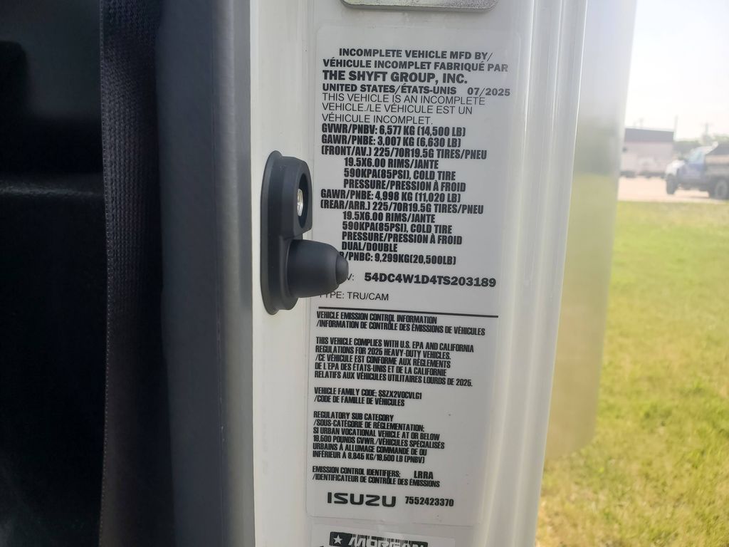 Slide images of 2026 ISUZU NPR GAS HD