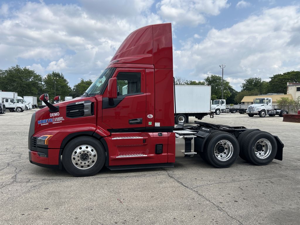 Slide images of 2026 MACK PR64T DAY CAB DEMO