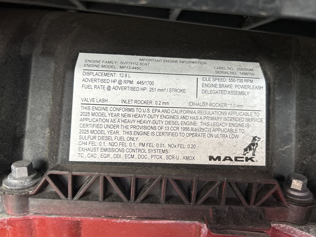 Slide images of 2026 MACK PR64T DAY CAB DEMO
