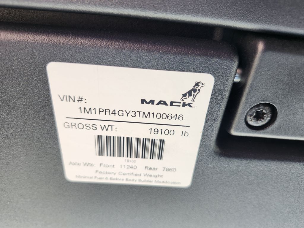 Slide images of 2026 MACK PR64T 64M DEMO