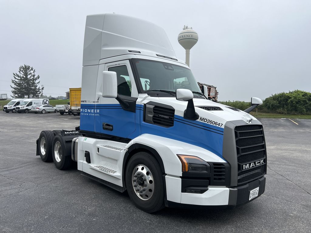 Slide images of 2025 MACK PR64T DAY CAB DEMO