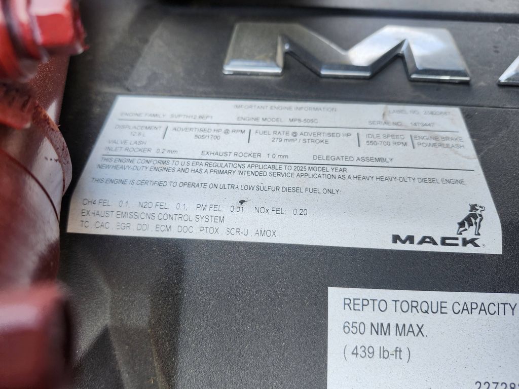 Slide images of 2026 MACK GR64B