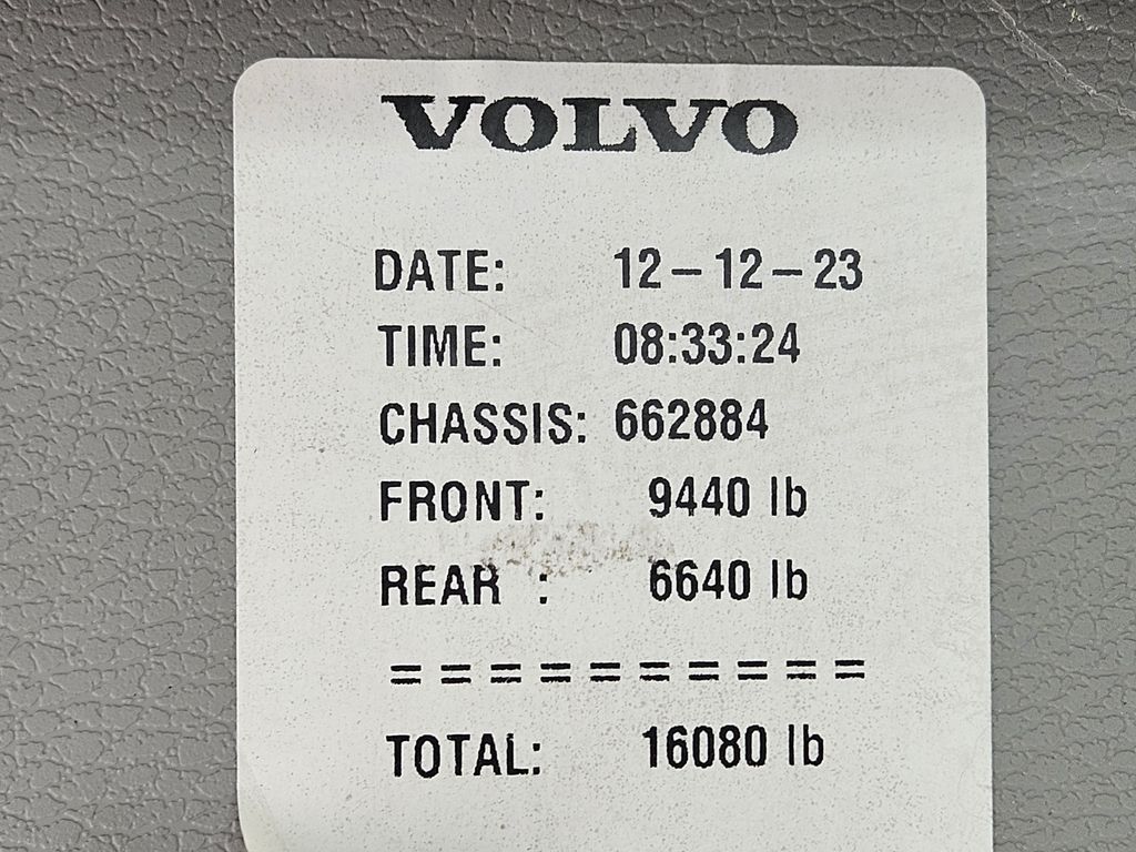 Slide images of 2024 VOLVO VNR64T300