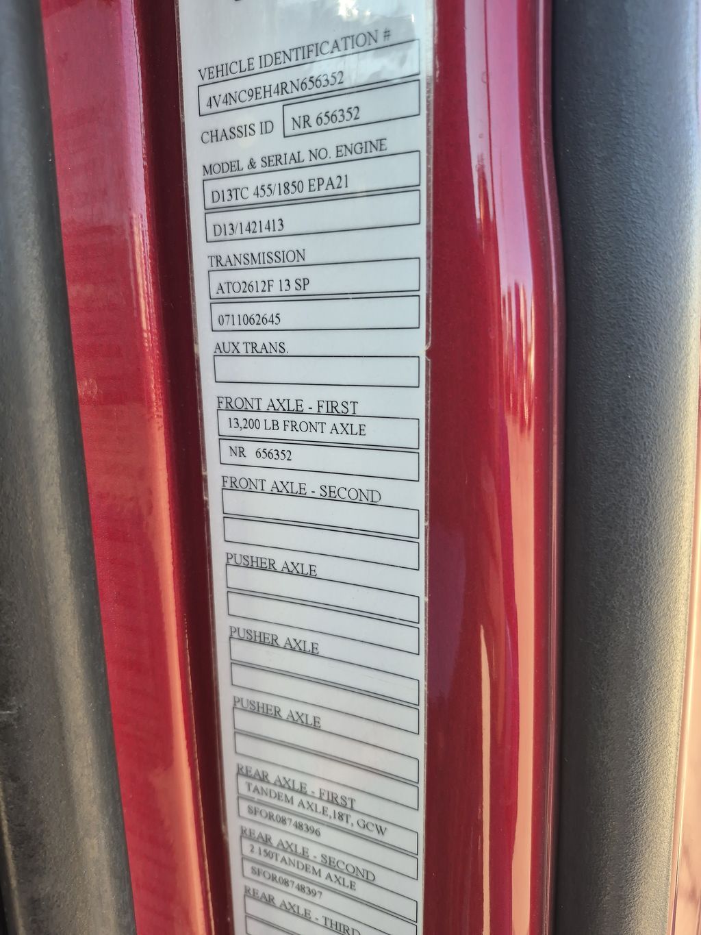 Slide images of 2024 VOLVO VNL64T860